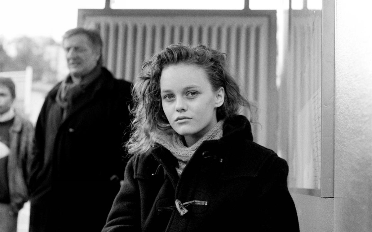 Vanessa sur le tournage de « Noce blanche » en 1989 au 2e plan Bruno Cremer Pierre Terrasson
