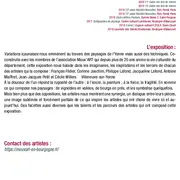 Variations Icaunaises : François Fildier, Corinne Joachim, Philippe Lafond, Jacqueline Lafond, Antoine Maiffret, Jean-Jacques Petit et Cécile Willer