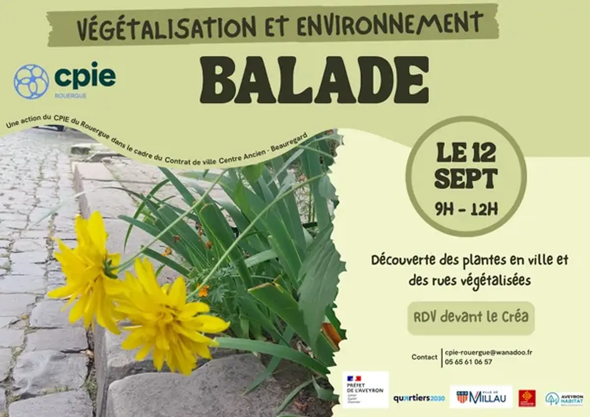 Végétalisation et environnement  balade en ville  avec le CPIE