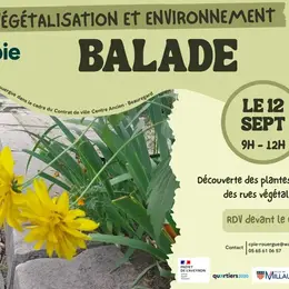 Végétalisation et environnement  balade en ville  avec le CPIE