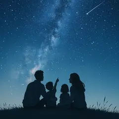 Veillée aux étoiles en juillet