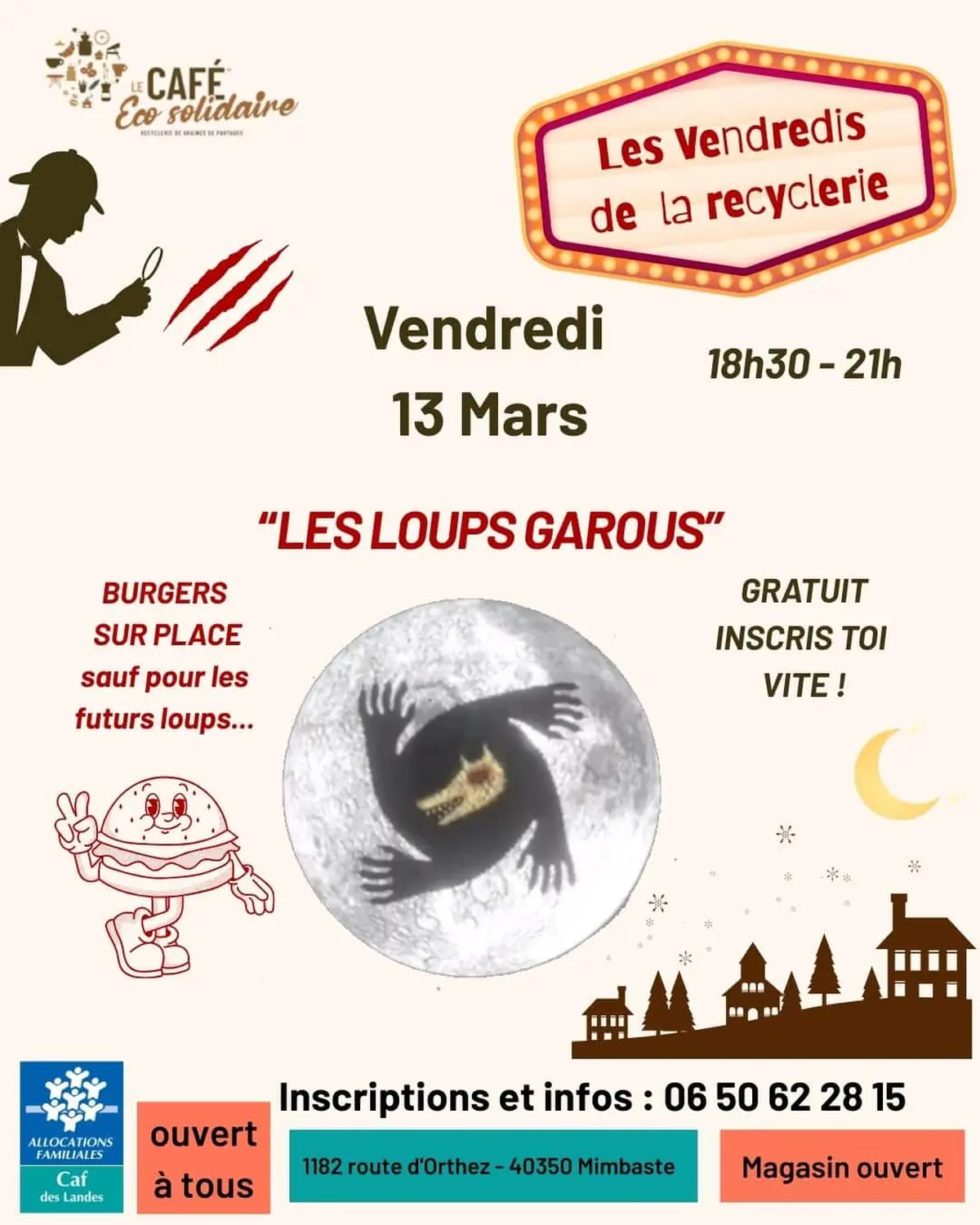 Vendredi de la Recyclerie – Soirée Jeu Loups-Garous
