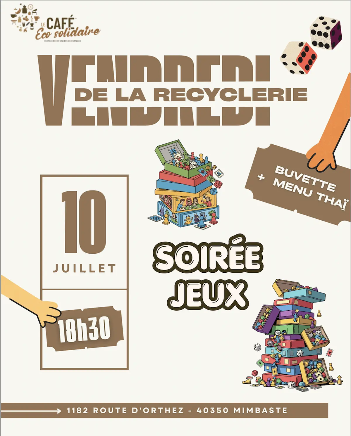 Vendredi de la Recyclerie – Soirée jeux