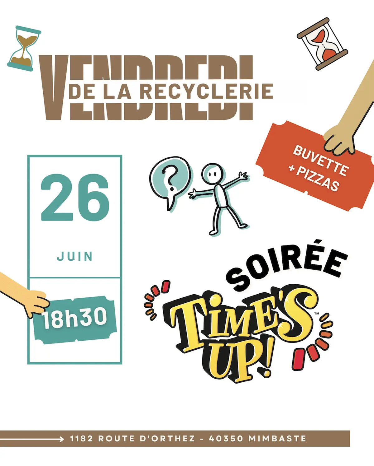 Vendredi de la Recyclerie – Soirée Time's Up