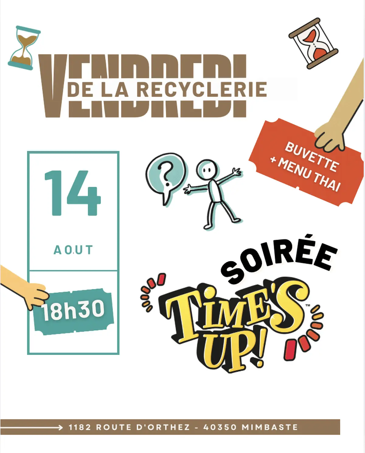 Vendredi de la Recyclerie – Soirée time's up