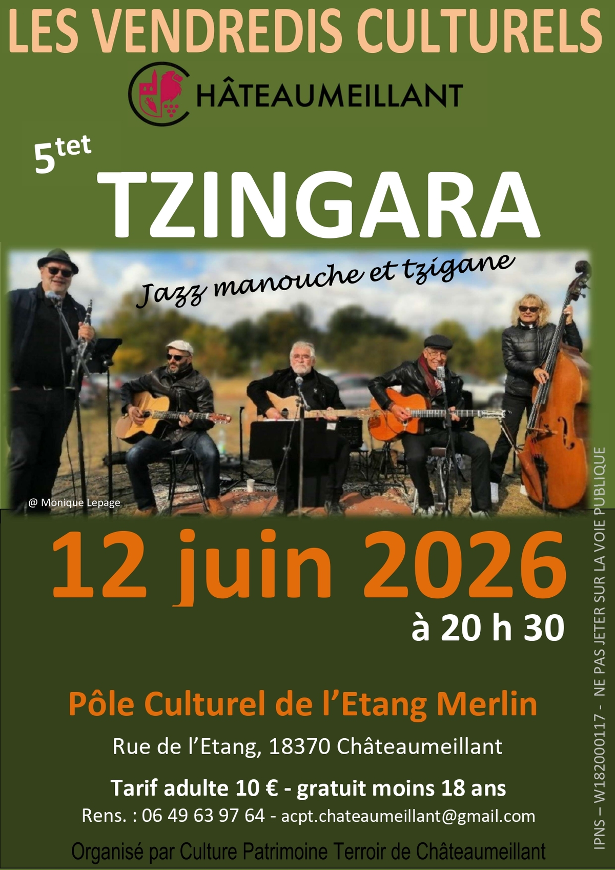 Vendredis culturels, concenrt Tzingara