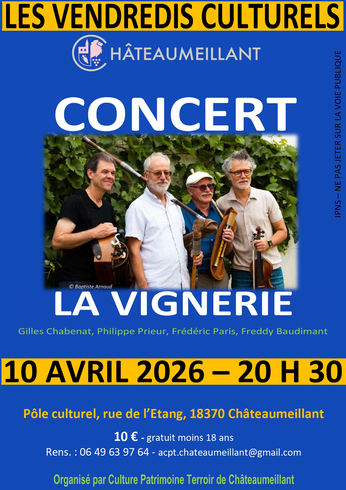 Vendredis culturels : Concert La Vignerie