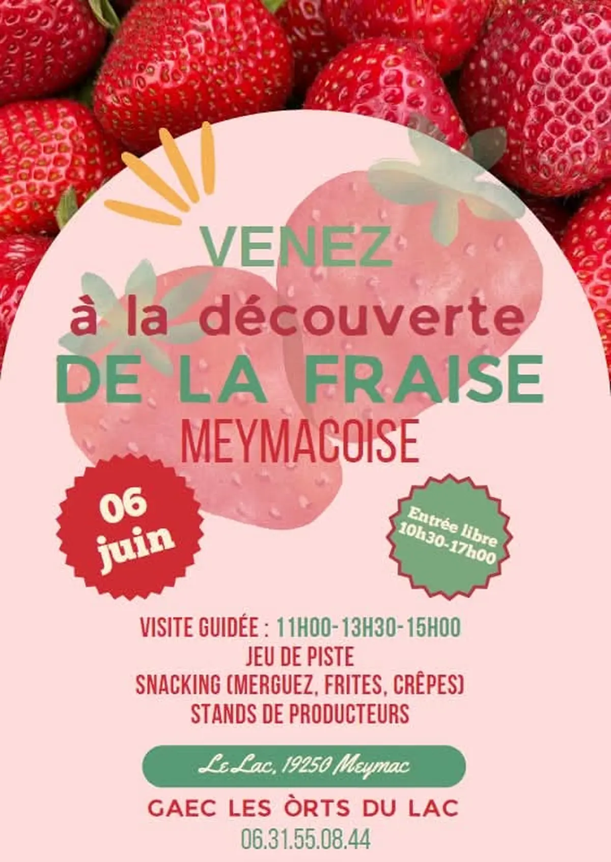 Venez à la découverte de la fraise meymacoise