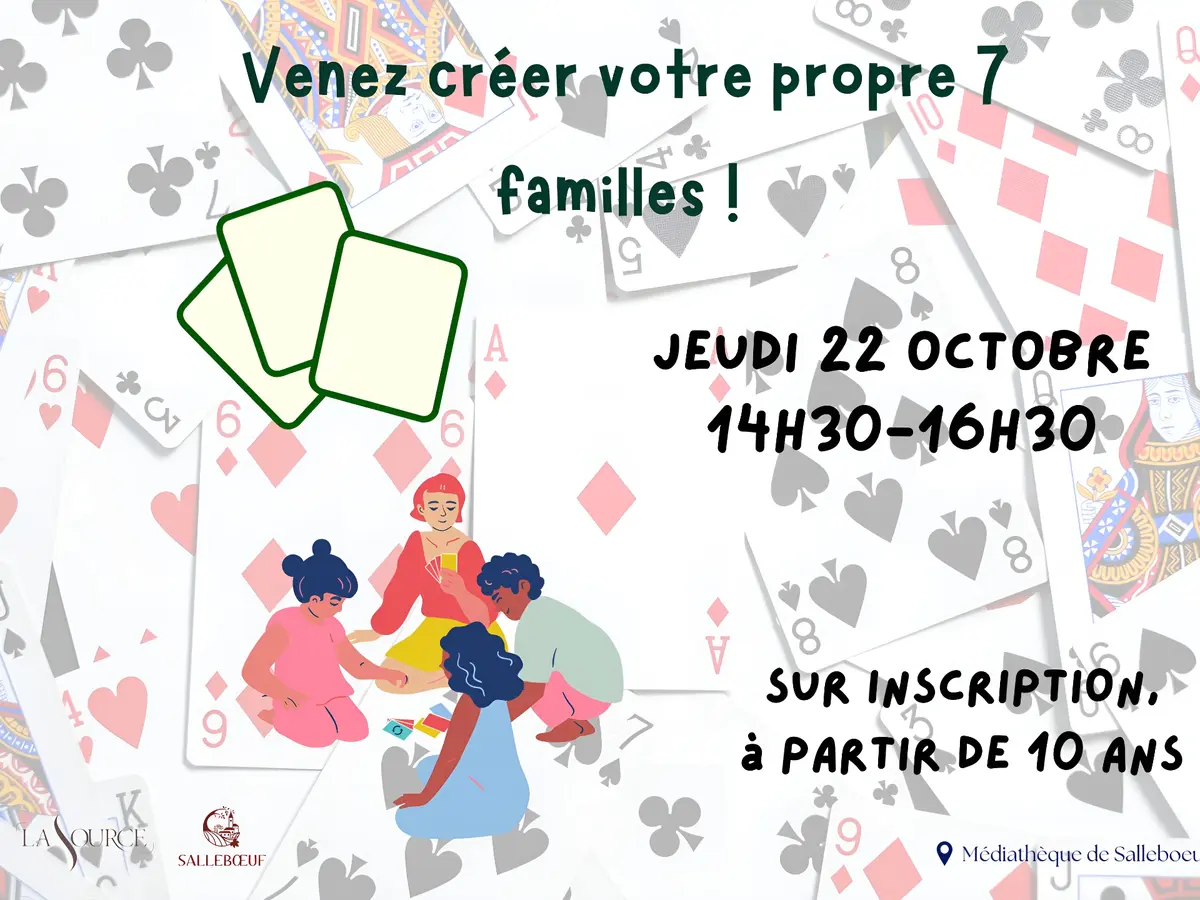 Venez créer votre propre jeux des 7 familles