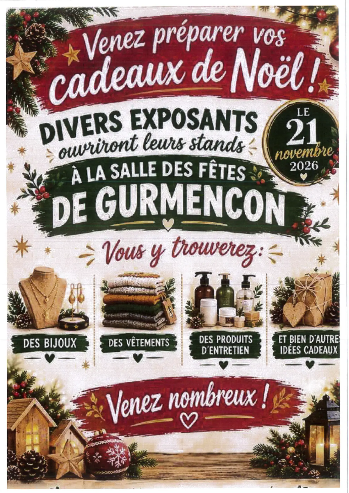 Venez préparer vos cadeaux de Noël
