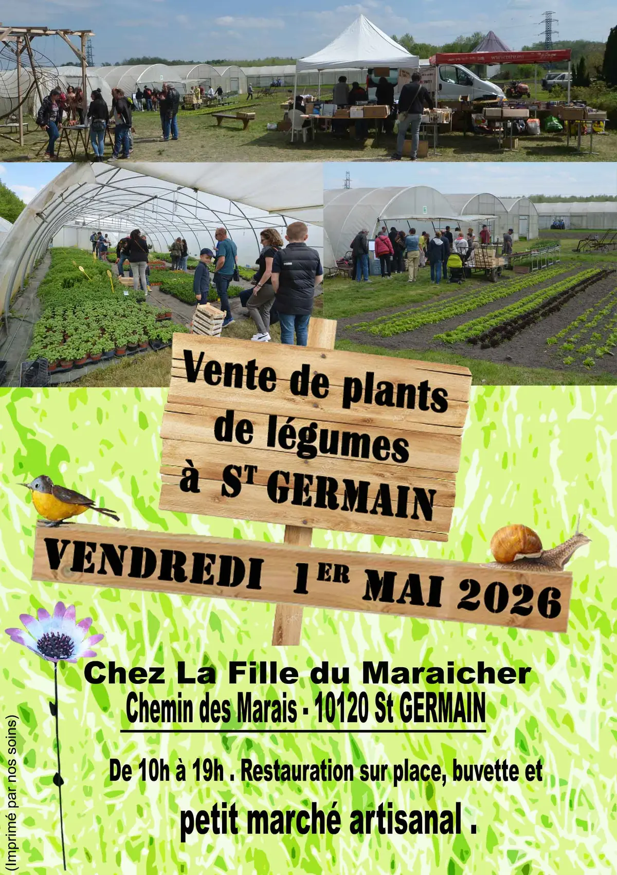 Vente au Jardin de La Fille du Maraicher