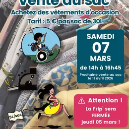 Vente au sac de vêtements d'occasion
