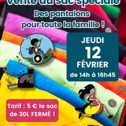 Vente au sac spéciale de vêtements d'occasion