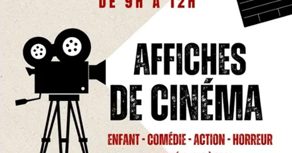 Vente d'affiches de cinéma collector au profit des Restos du Coeur