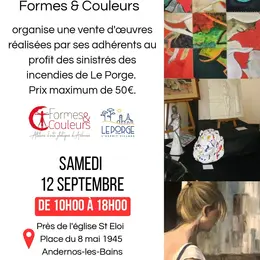Vente d'oeuvres au profit des sinistrés des incendies