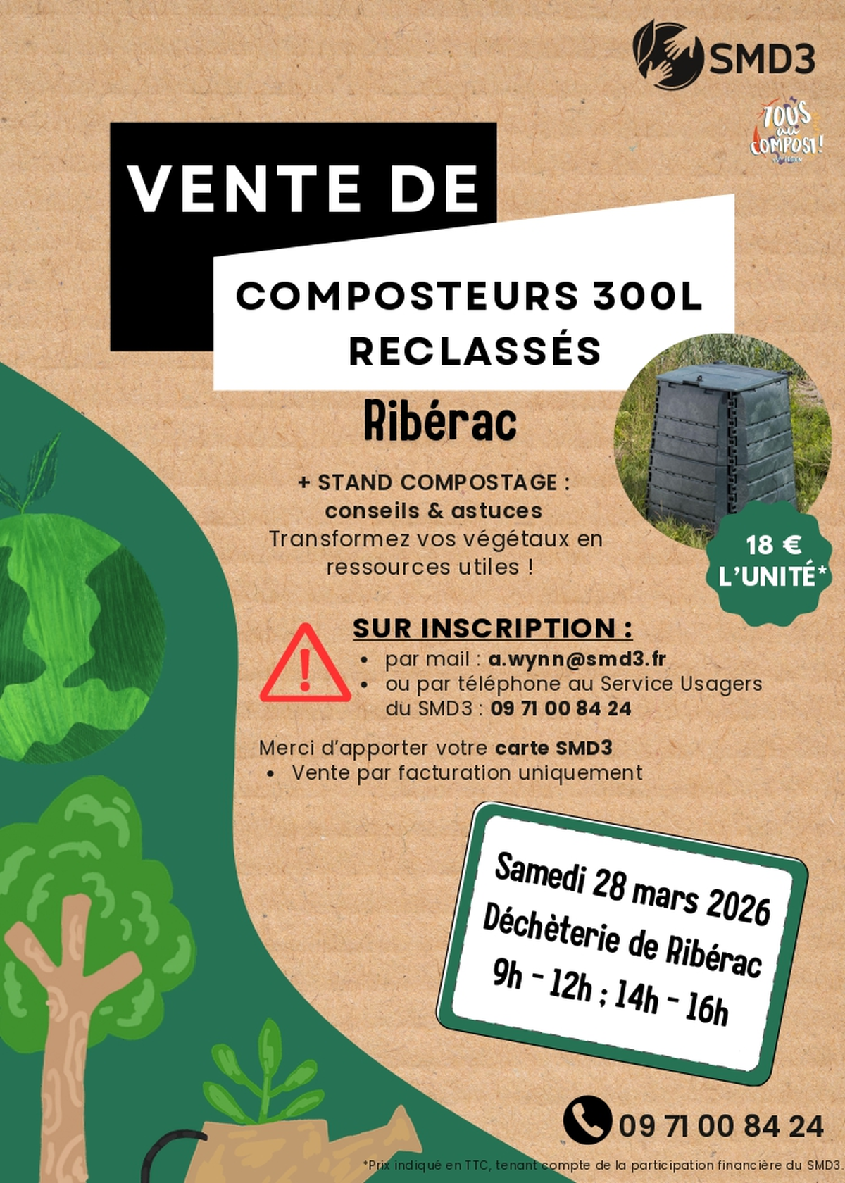 Vente de composteurs et atelier compostage