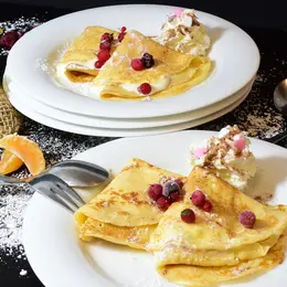 Vente de crêpes sur le marché