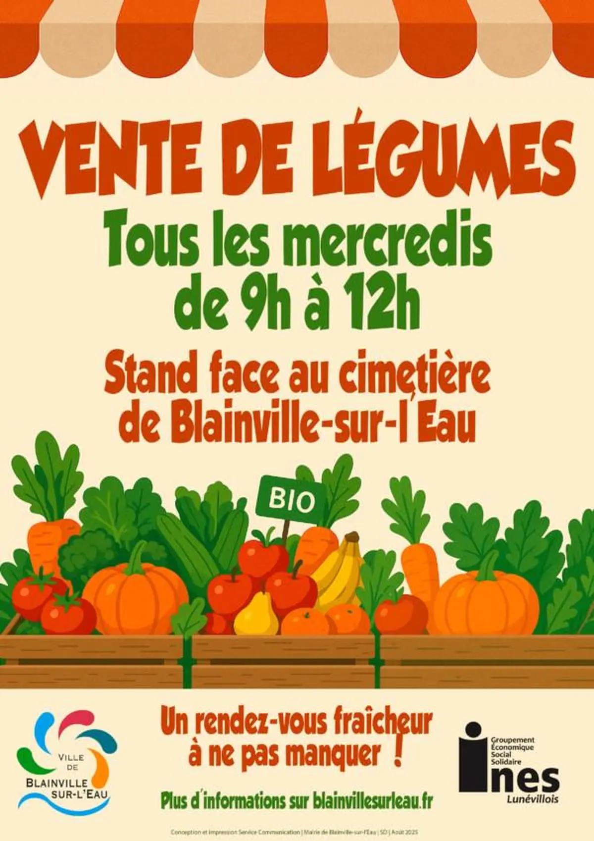 Vente de légumes !