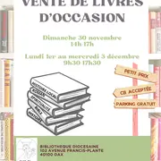 Vente de livres d’occasion