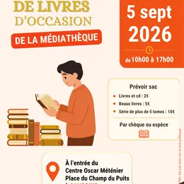 Vente de livres d'occasion de la médiathèque