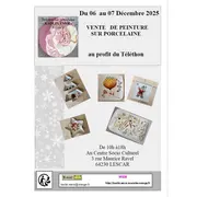 Vente de porcelaine au profit du Téléthon