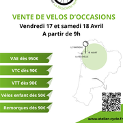 Vente de vélos d'occasion au Vanneau-Irleau