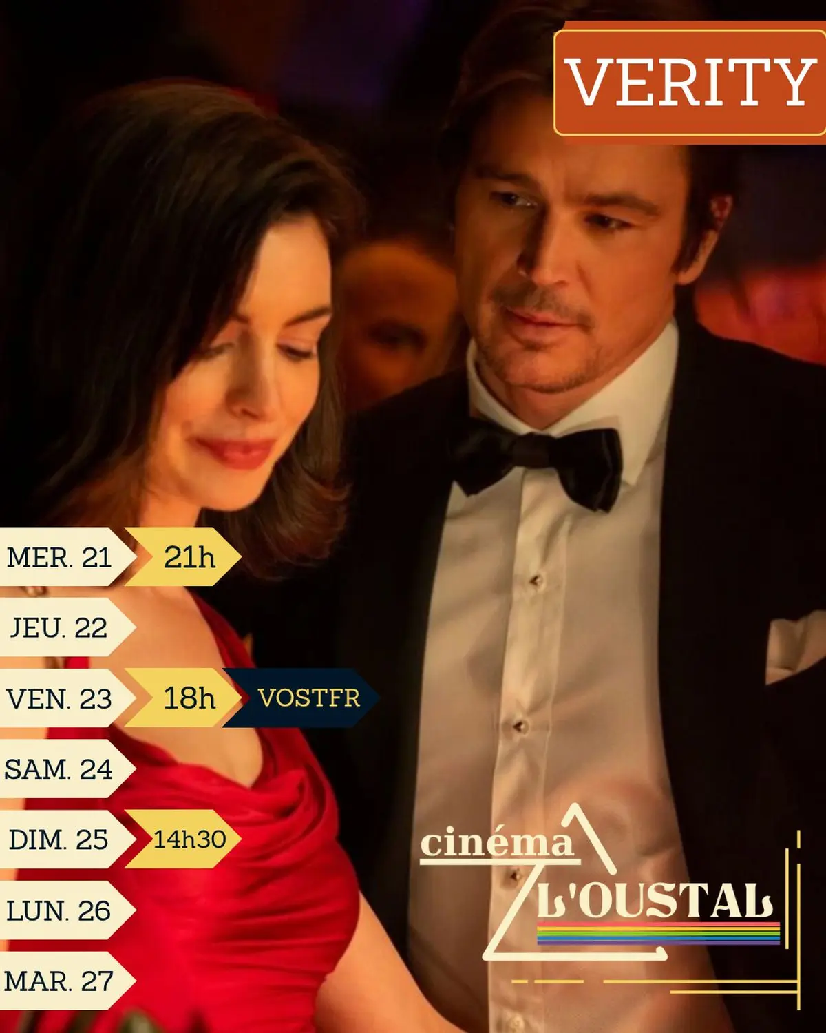 Verity, 1h54, Thriller Romantique, De Michael Showalter Avec  Anne Hathaway, Dakota Johnson, Josh Hartnett