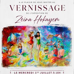 Vernissage De L'Exposition De Zeina Hokayem