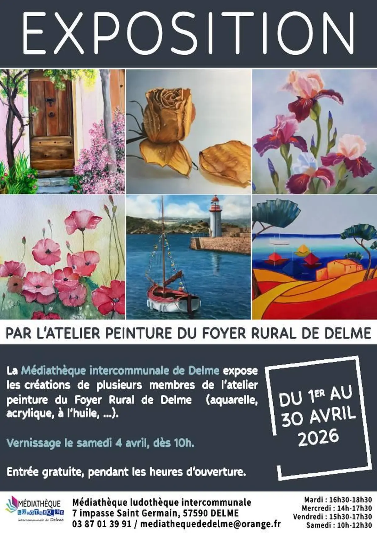 Vernissage de l'exposition du Foyer Rural