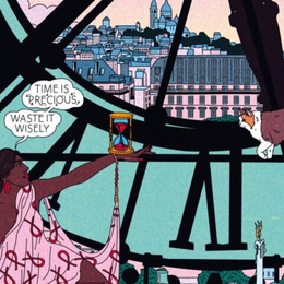 Vernissage de l'exposition Irony in Paris de l'illustratrice Cosmo