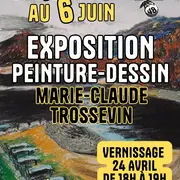 Vernissage De L'Exposition Peintures-Dessins De Marie-Claude Trossevin