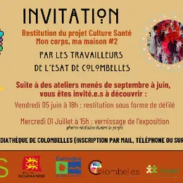 Vernissage de l'expostion Mon corps, ma maison
