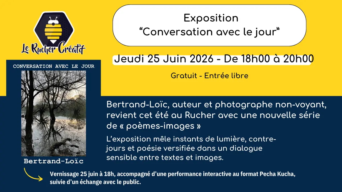 Vernissage exposition : Conversation avec le jour