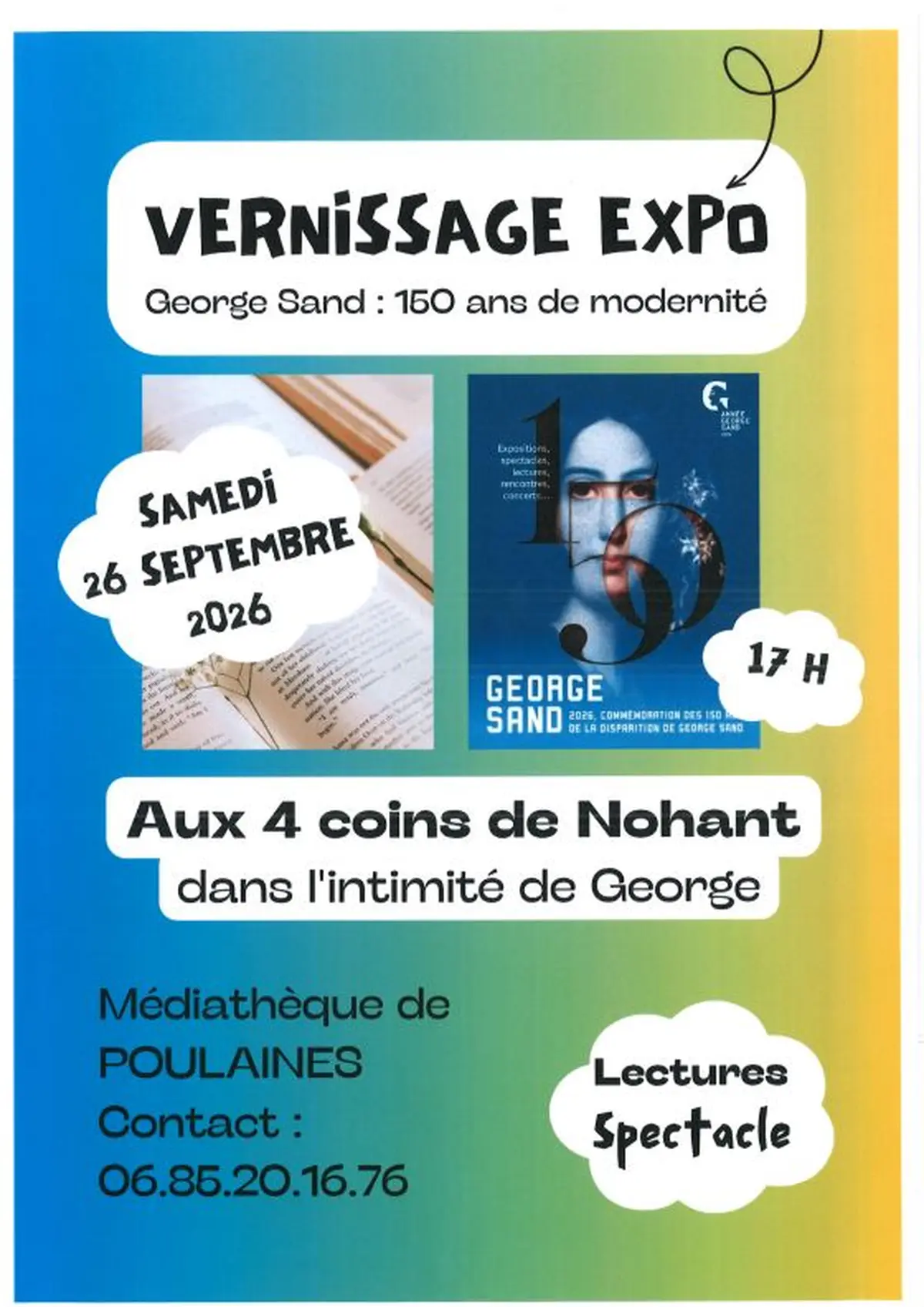 Vernissage exposition George Sand 150 ans de modernité
