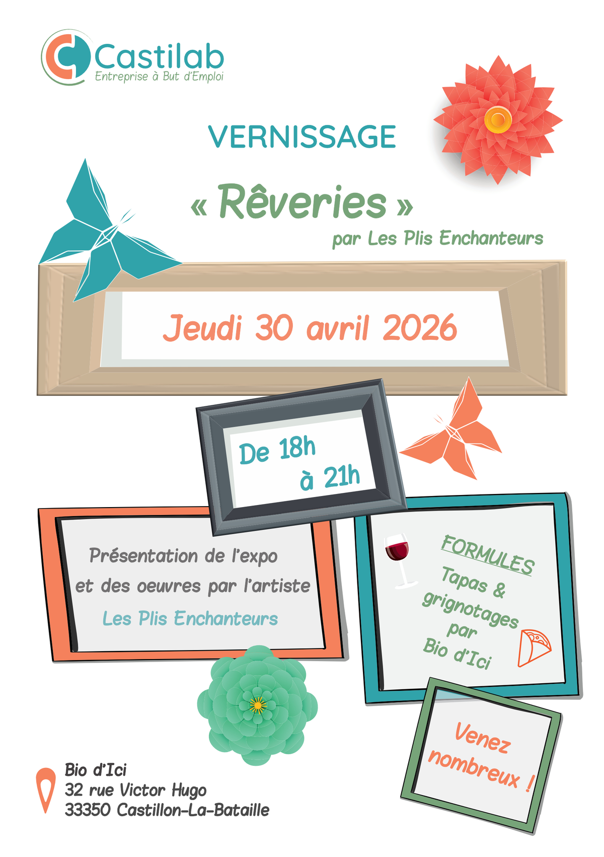 Vernissage exposition Rêveries par Les Plis Enchanteurs