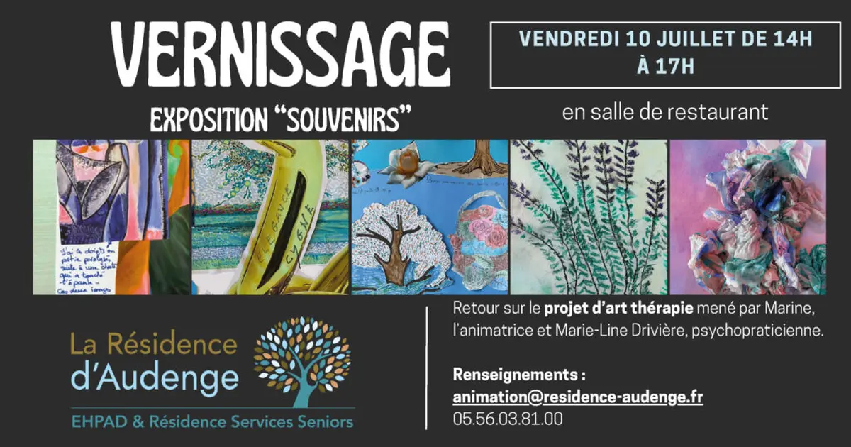 Vernissage Souvenirs à la Résidence d'Audenge