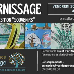 Vernissage Souvenirs à la Résidence d'Audenge