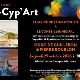 Vernissage St-Cyp'Art Odile De Guillebon & Pierre Bourlon