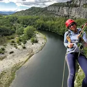 Via corda du Jardin d'Endieu dans les Gorges du Chassezac (07)
