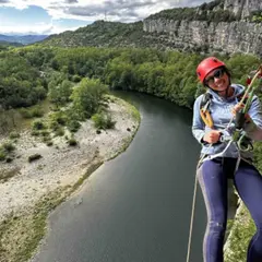 Via corda du Jardin d'Endieu dans les Gorges du Chassezac (07)