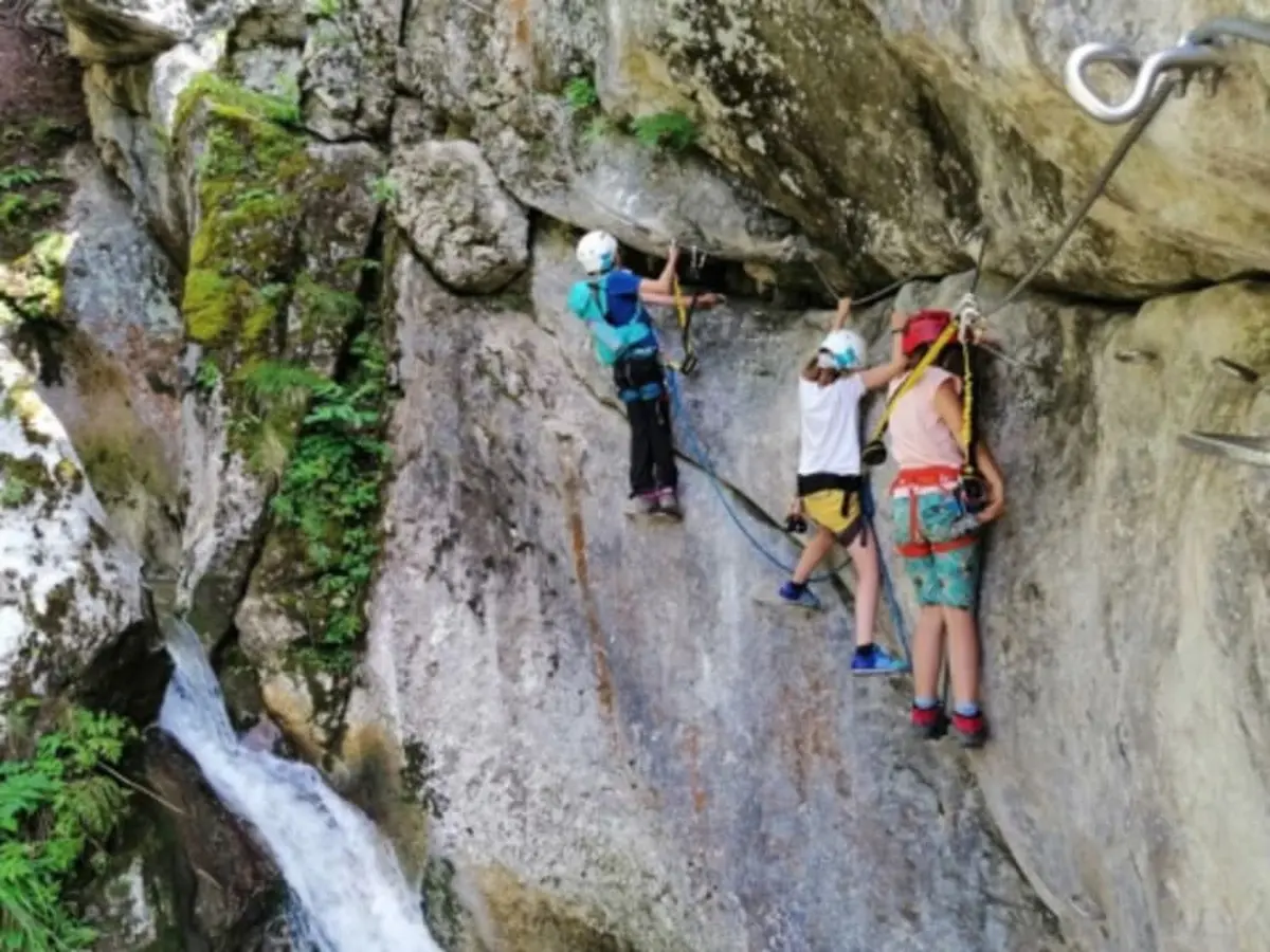 Via ferrata Cascade de Nants à Bellevaux (74)