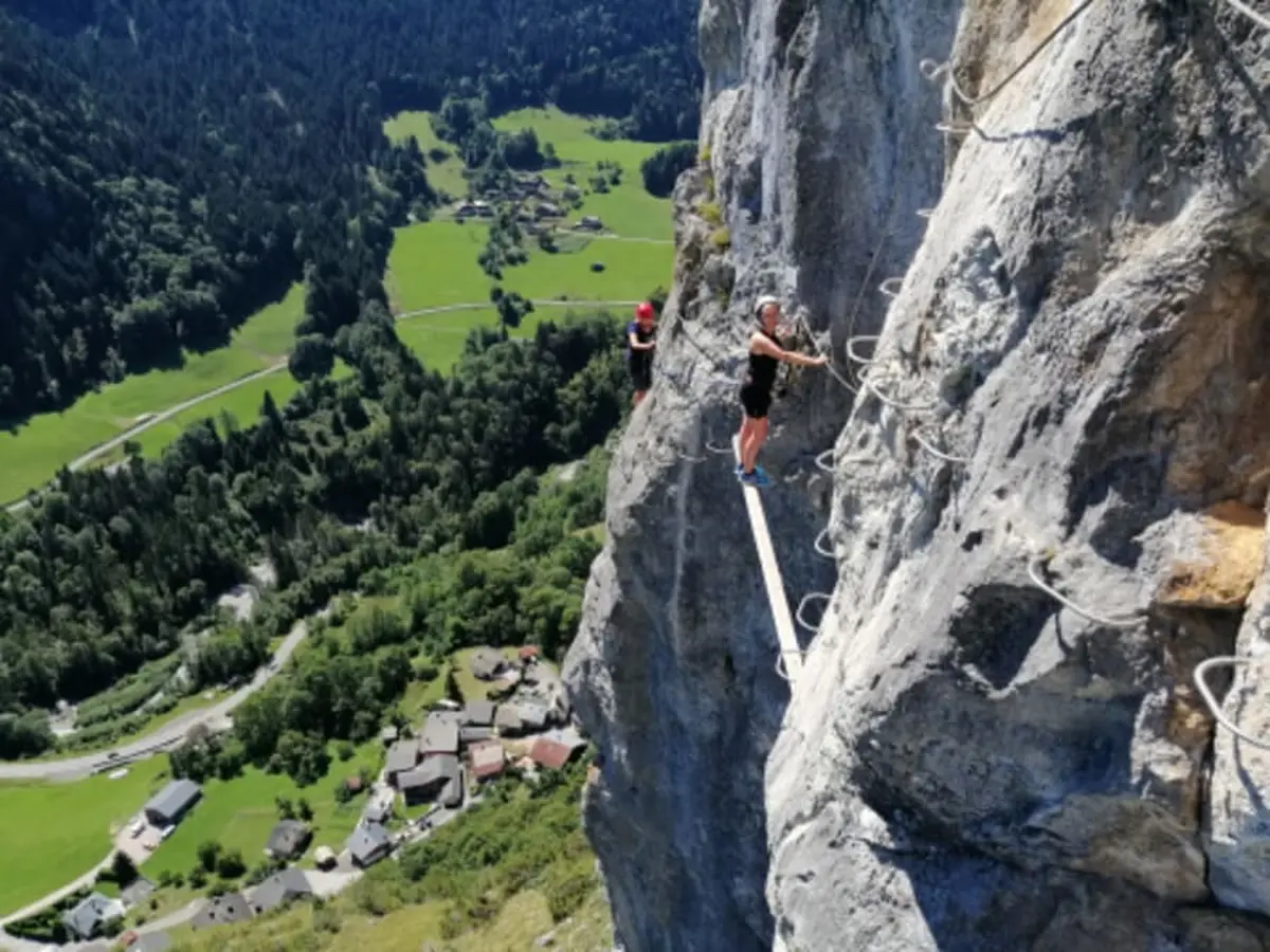 Via ferrata du Rocher de la Chaux à Saint-Jean d'Aulps (74)