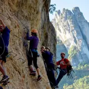 Via Ferrata Vallon des tyroliennes à Millau (12)
