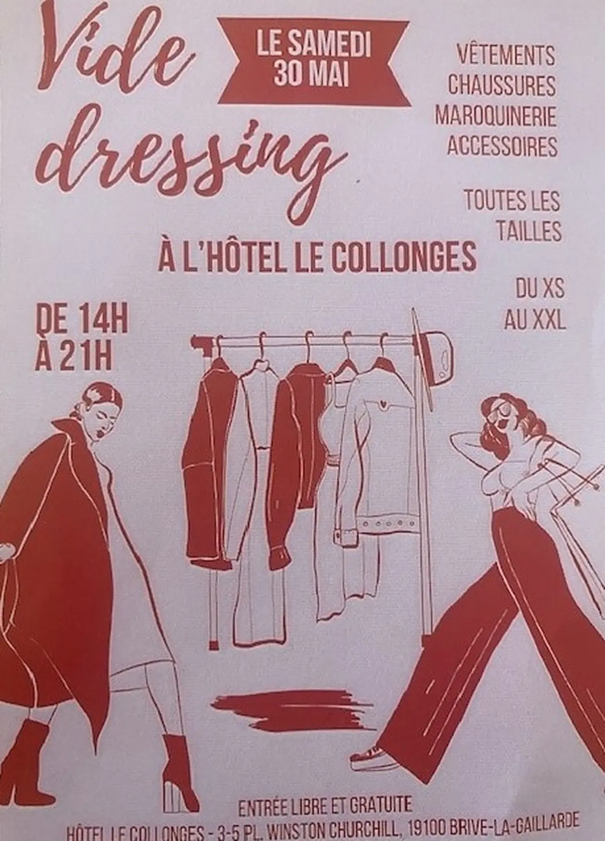 Vide dressing à l'Hôtel Le Collonges