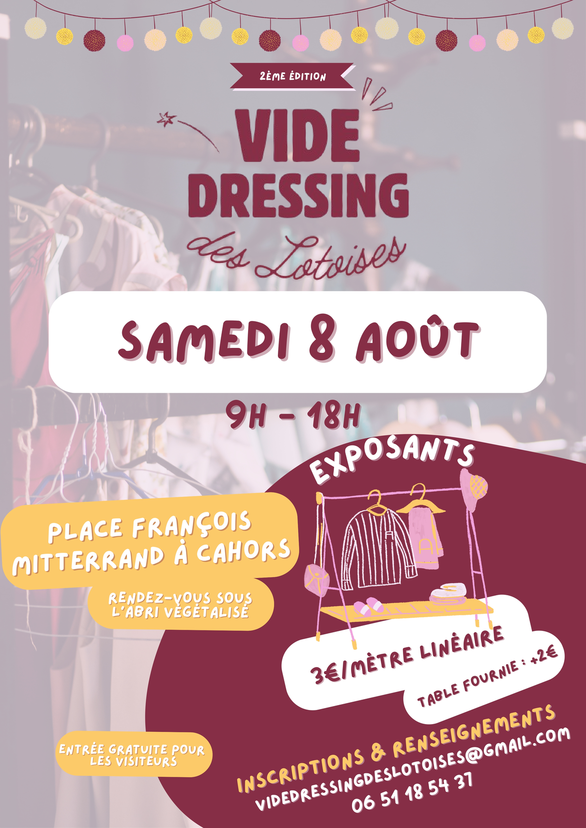 Vide dressing des Lotoises – 2ème édition