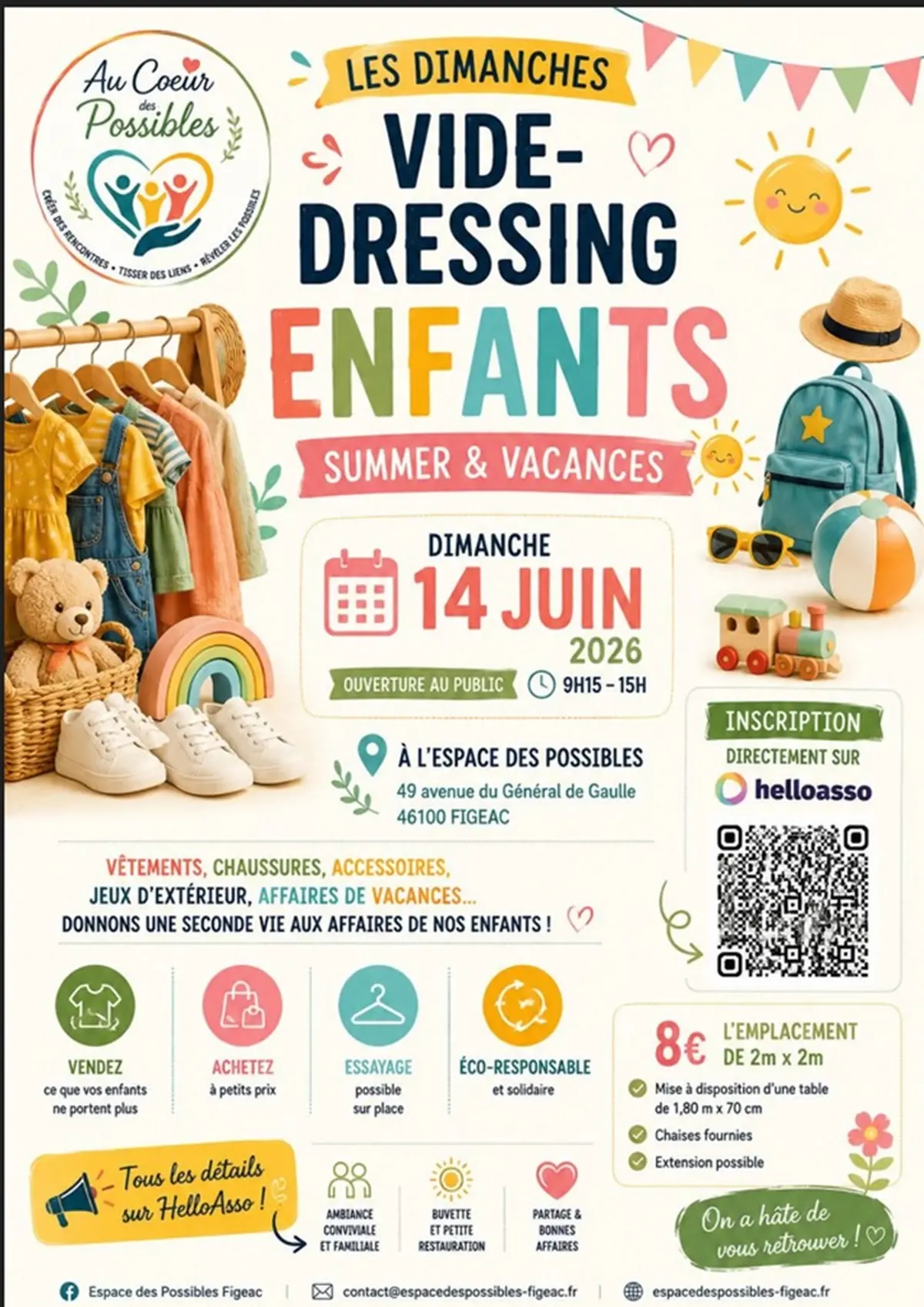 Vide-dressing enfants summer et vacances à Figeac