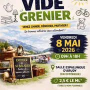 Vide grenier à Arudy du Club de foot Arudy-Bielle