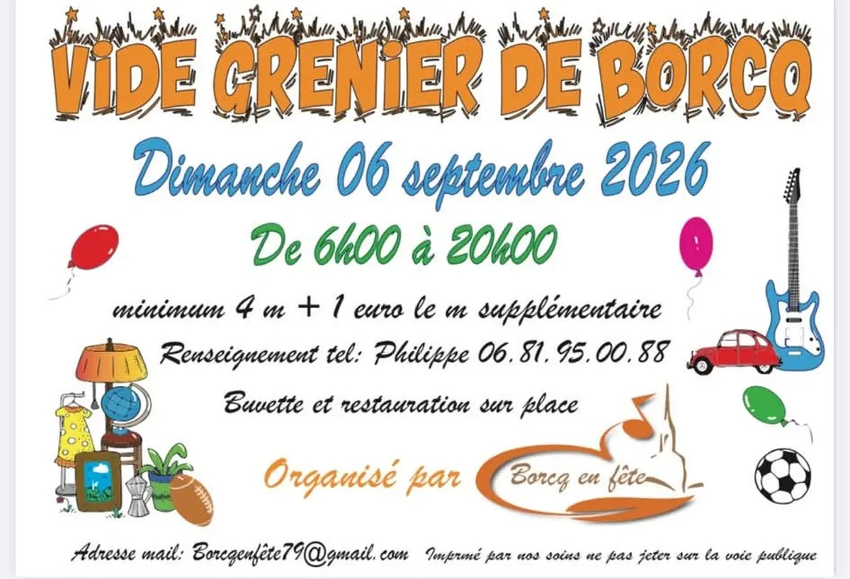 Vide grenier à Borcq-sur-Airvault
