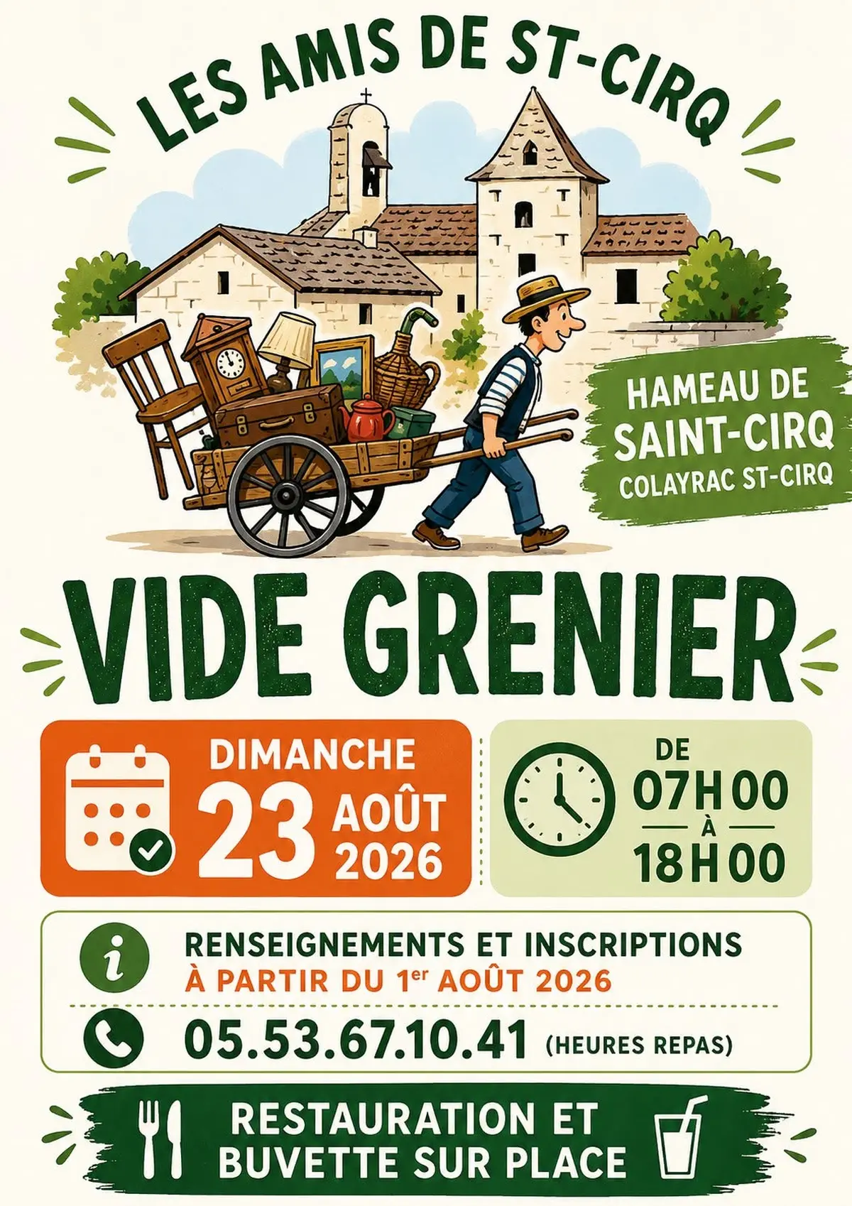 Vide-grenier à Colayrac-Saint-Cirq