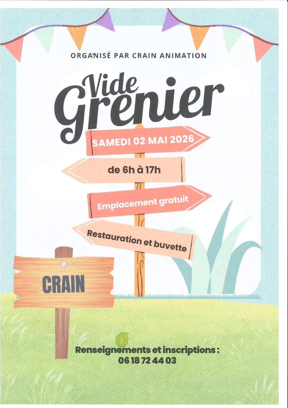 Vide-grenier à Crain